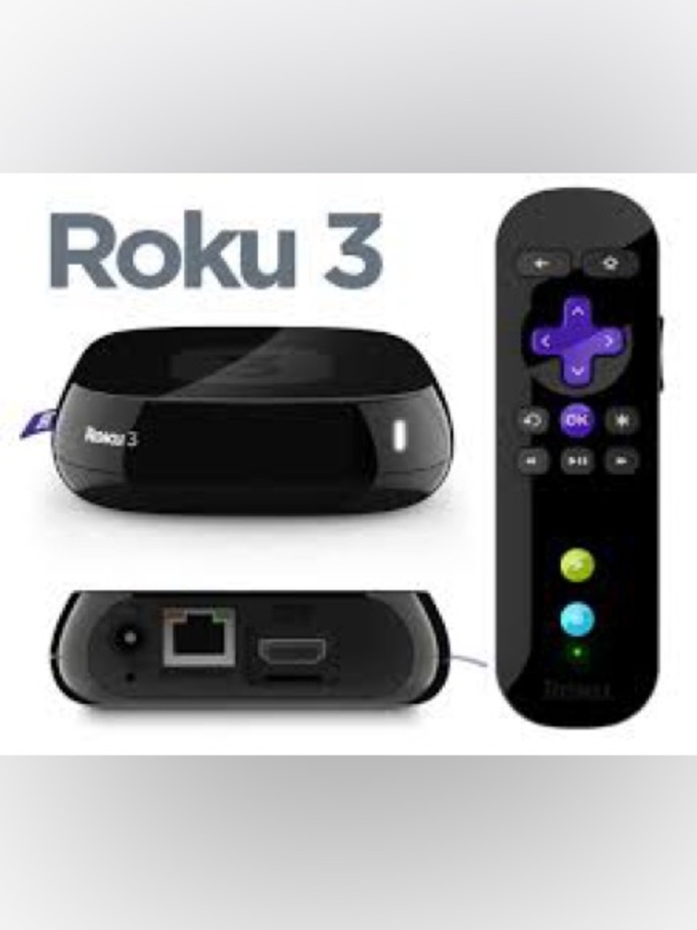 💕LIKE NEW💕 Roku 3 Streaming Player in Black with Remote